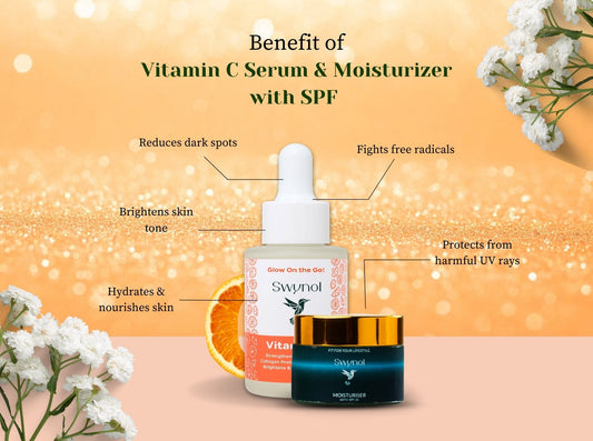 Swynol Vitamin C Serum & Moisturizer with SPF Benefits